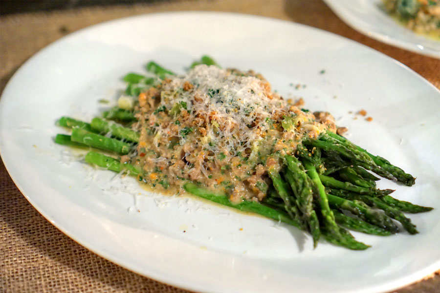 asparagus & lamb ragout