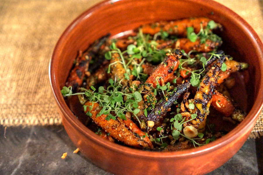 coriander roasted carrots