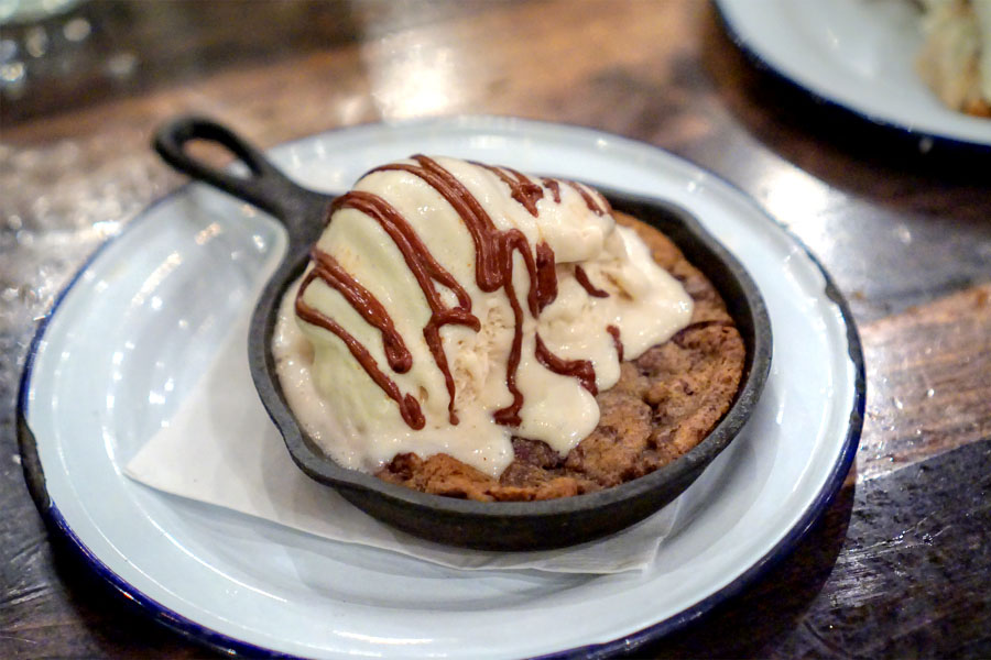 Cast Iron Baked Cookie