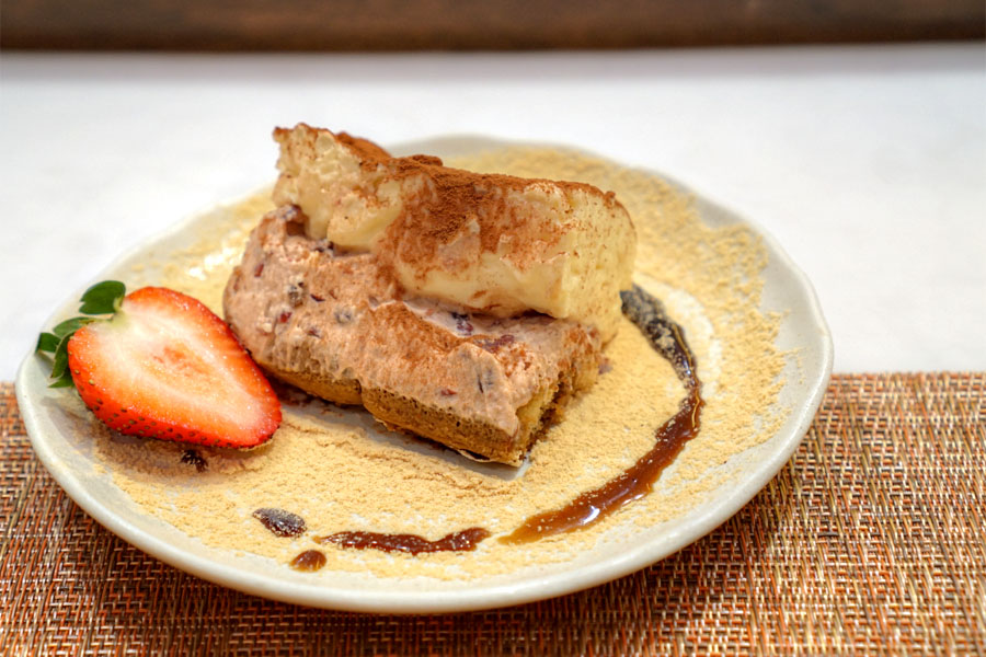 Tiramisu with Sweet Red Beans