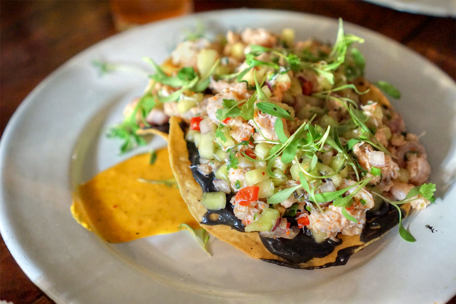 Seafood Tostada