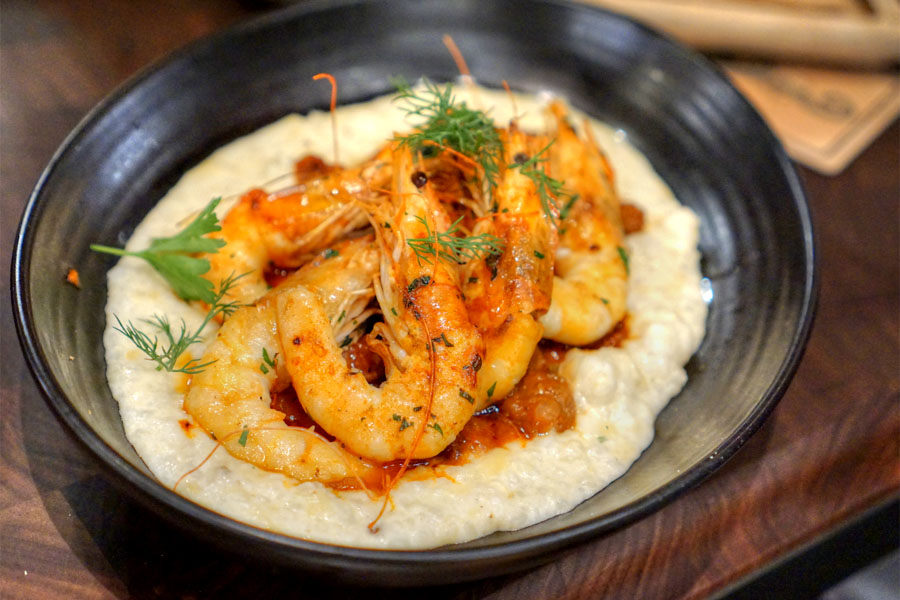 Farmed Ecuadorian Shrimp and Grits