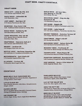 Beer Belly Long Beach Beer & Cocktail List