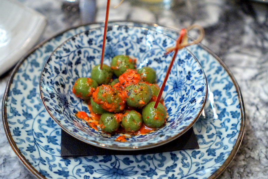 kimchi of castelvetrano olives