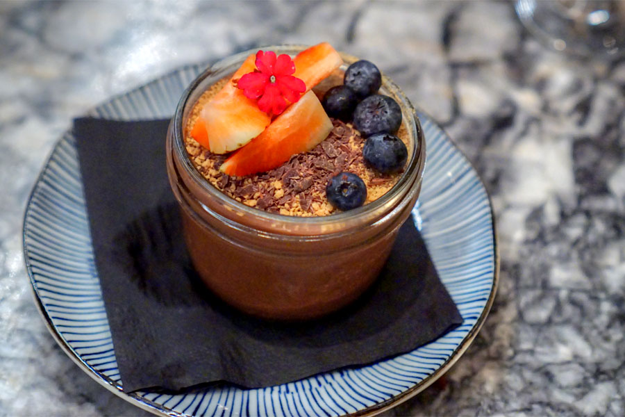 dark chocolate-avocado pudding