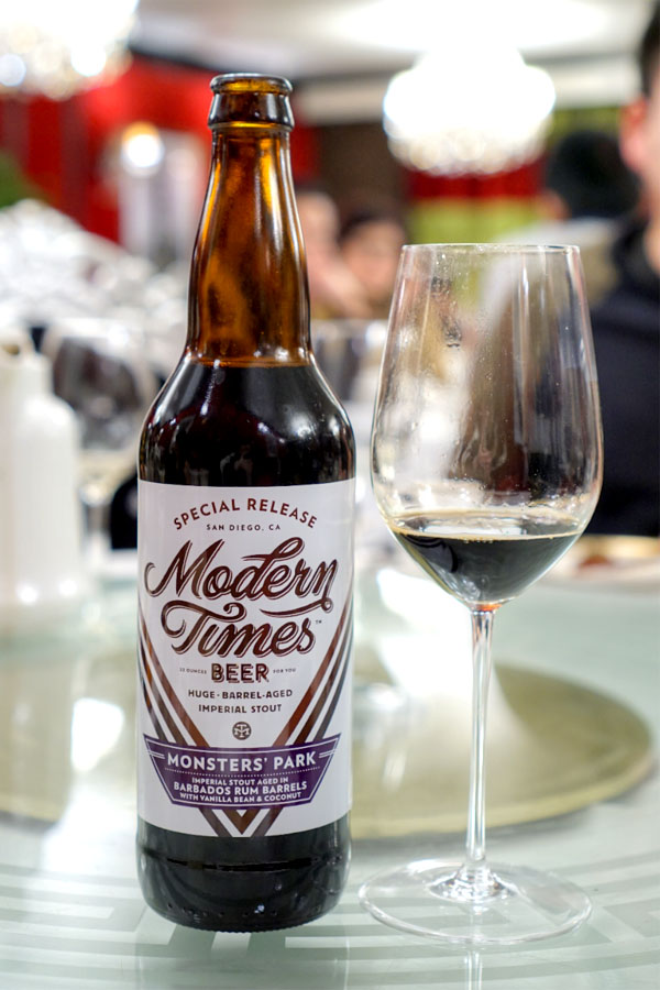 2016 Modern Times Monsters' Park aged in Barbados Rum Barrels with Vanilla Beans & Coconut