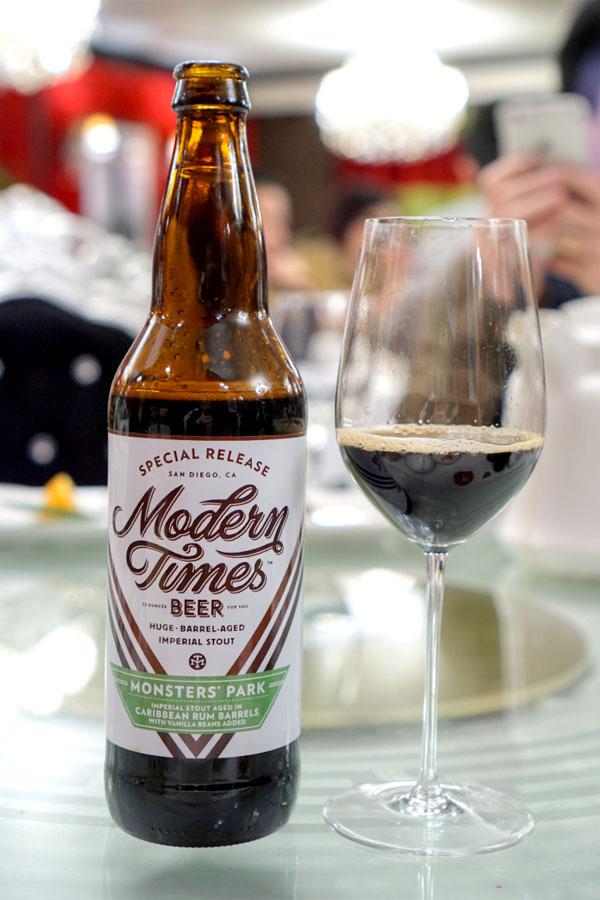 2015 Modern Times Monsters' Park aged in Caribbean Rum Barrels with Vanilla Beans