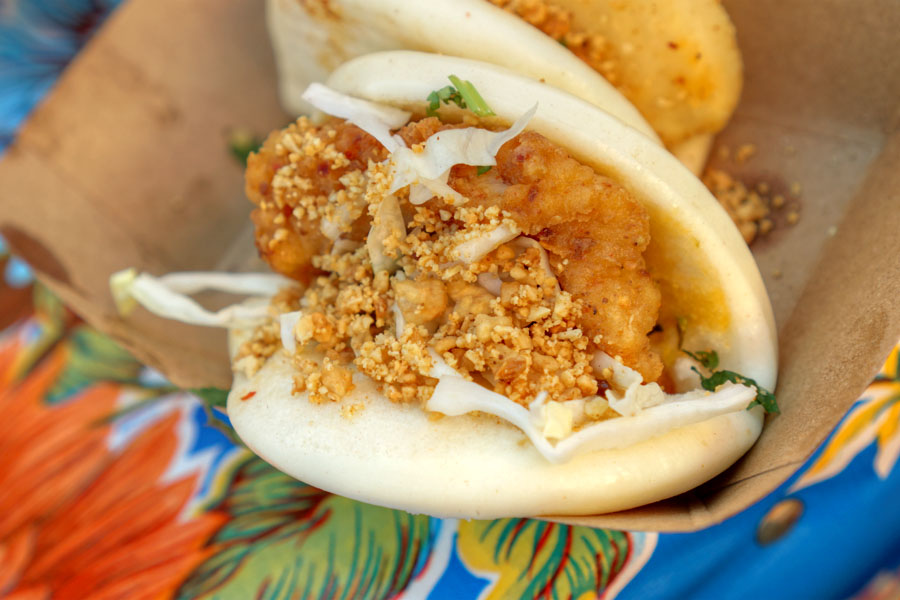 Fried Fish Bao