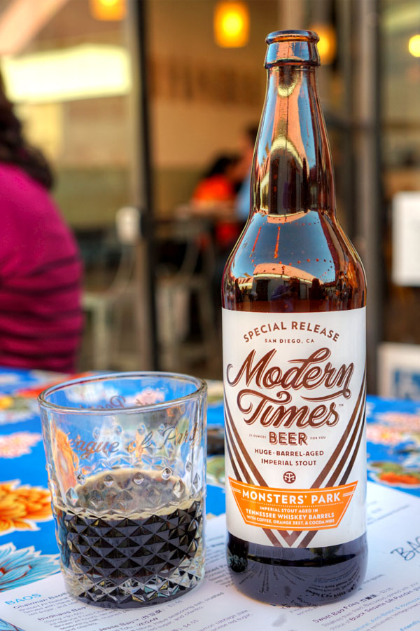 2016 Modern Times Monsters' Park aged in Tennessee Whiskey Barrels with Coffee, Orange Zest & Cocoa Nibs