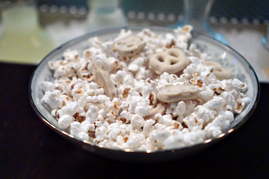 Yogurt-Covered Pretzels with Coconut Oil-Sea Salt Popcorn