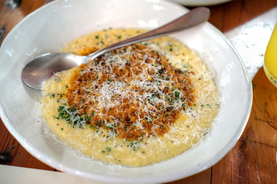 Smoked pork ragu, soft polenta, parmesan