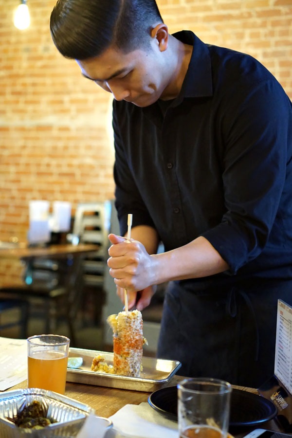 Slicing Elote