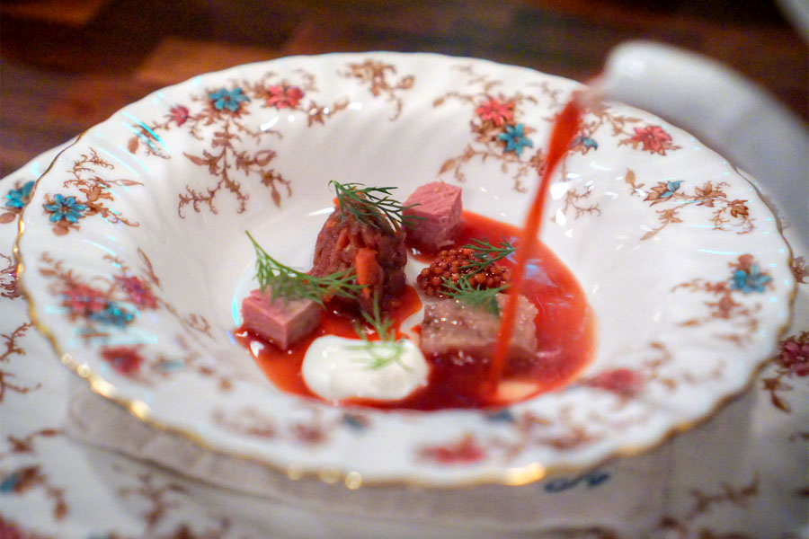 Borscht (Pouring Soup)