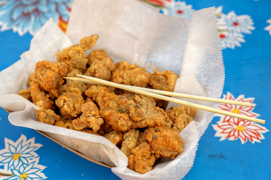 Twice Fried Popcorn Chicken