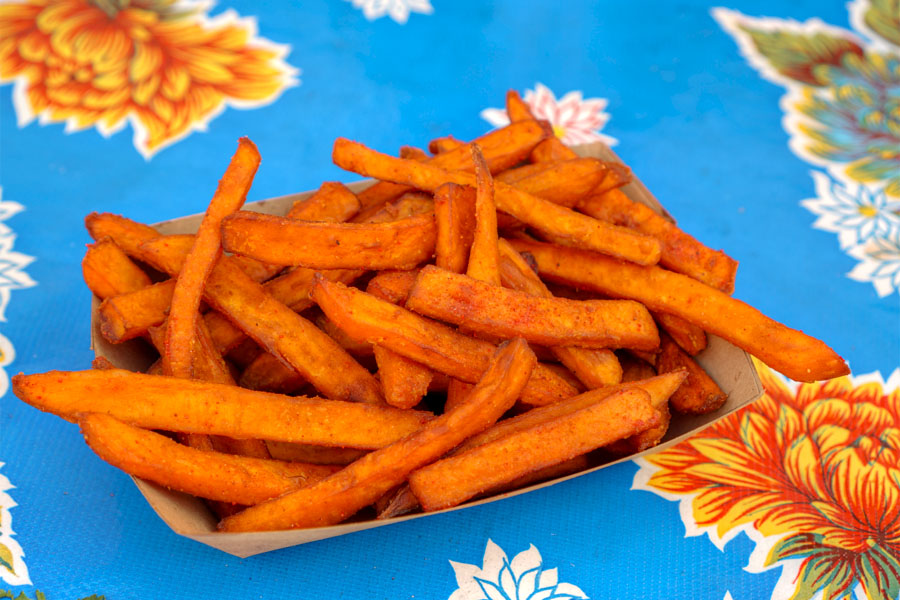 Plum Sweet Potato Fries