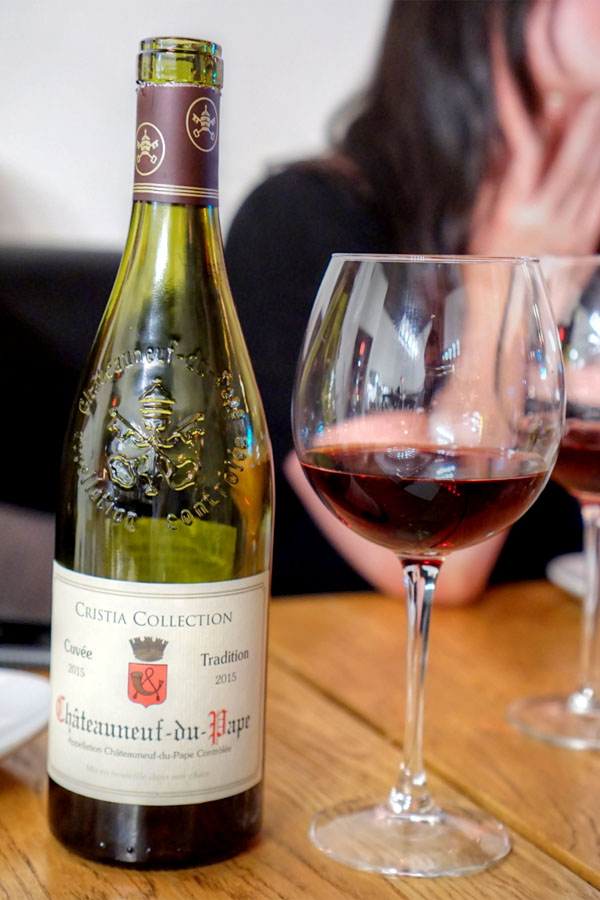 Chateauneuf du Pape, Cristia, Rhone, 2015