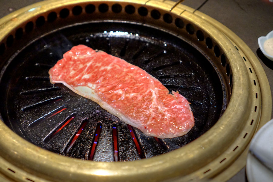 Japanese Wagyu Strip Steak (Cooking)