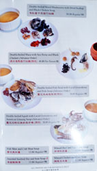 Sea Harbour Menu: Double-Boiled Soup