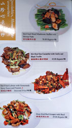 Sea Harbour Menu: Specialties, Homestyle Favourites