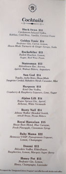 Mama Lion Cocktail List