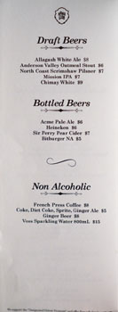 Mama Lion Beer List