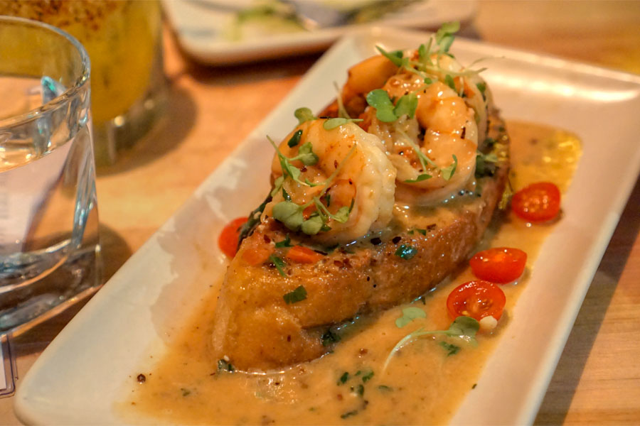 Ajillo Shrimp Toast