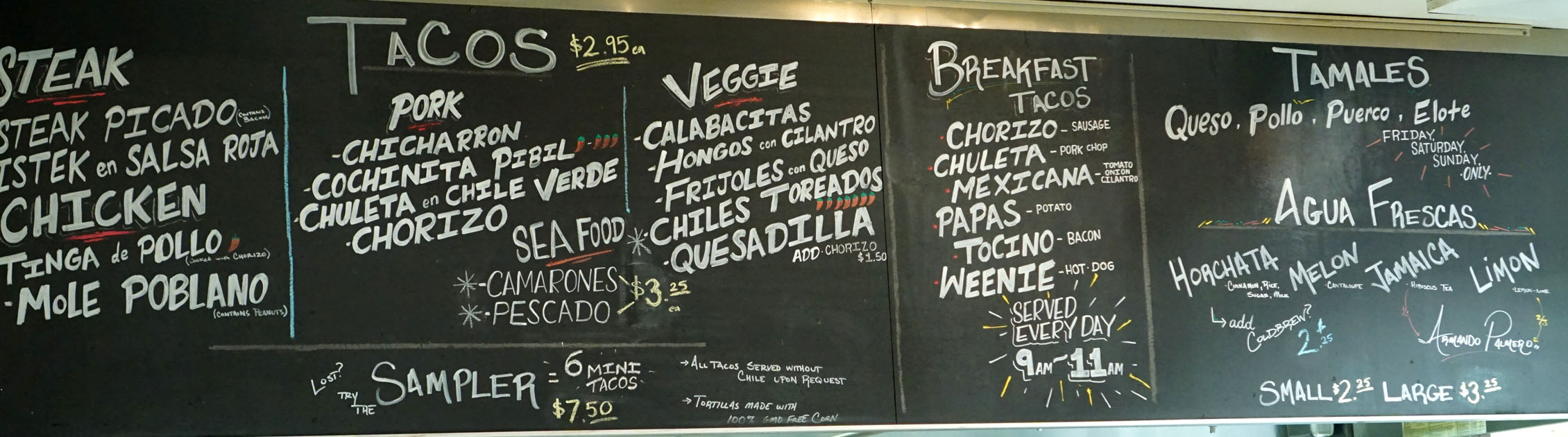 Guisados Downtown Menu