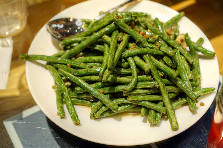 Dry-Fried French Beans with Minced Pork