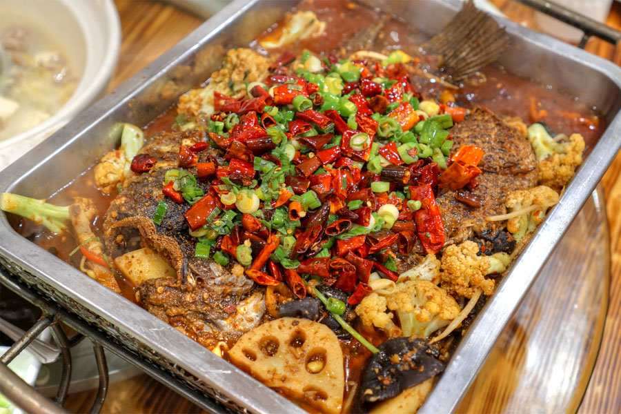 Chengdu Style Spicy Grilled Fish