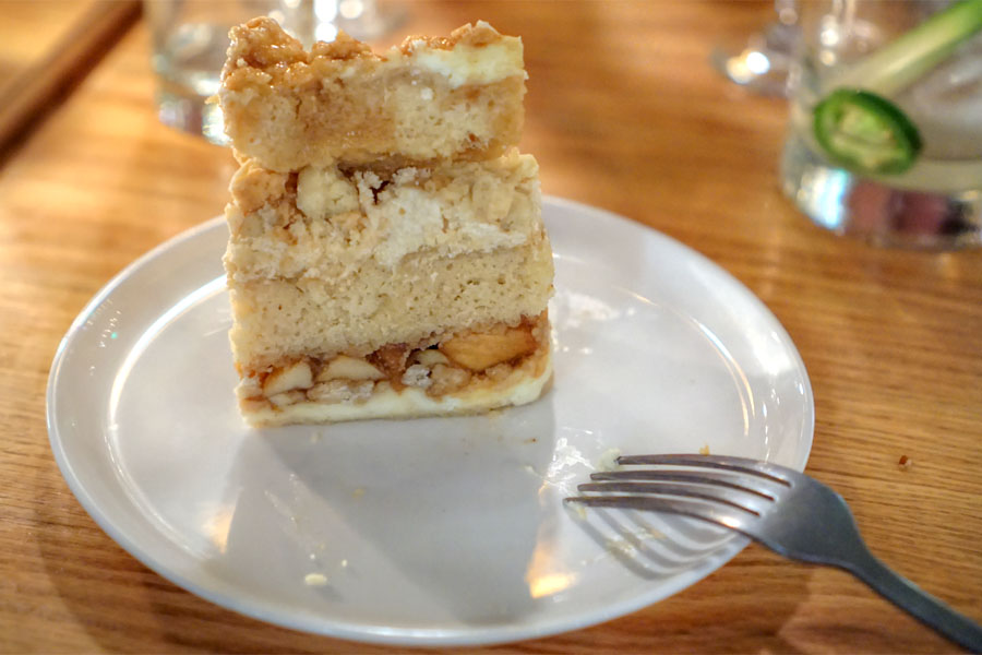 Momofuku Milk Bar Apple Pie Cake (Sliced)