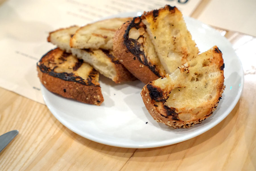 sesame grilled bread