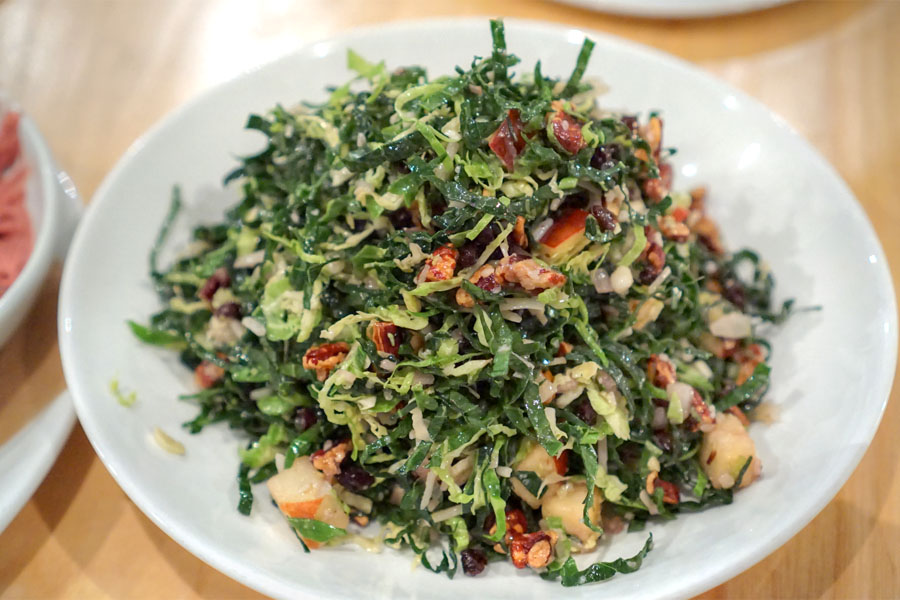 Tuscan Kale, Shaved Brussels Sprouts and Pecorino