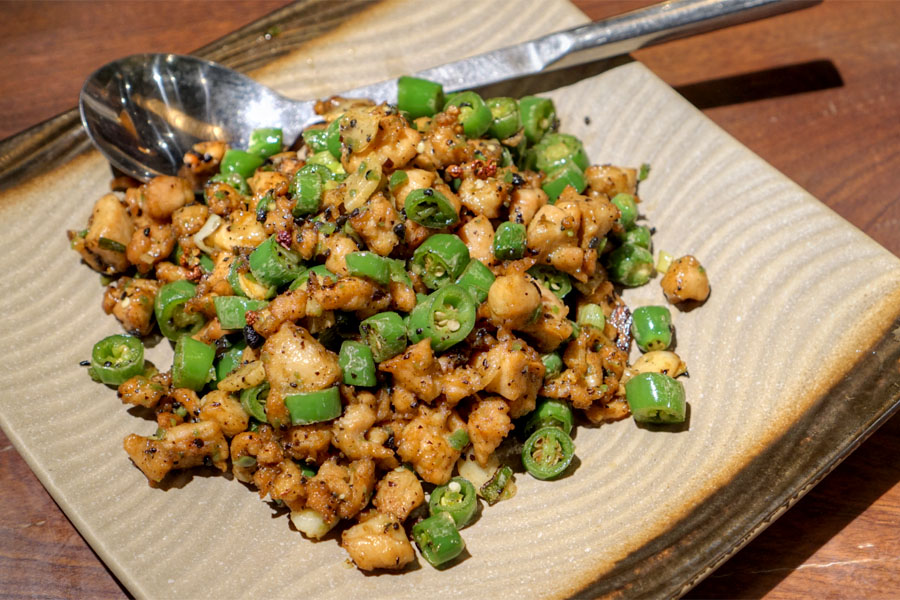 Sautéed Chicken With Preserved Soybean And Fresh Pepper