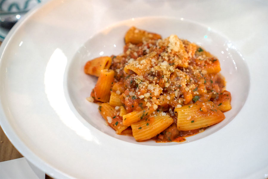 Rigatoni 'all'Amatriciana di Mare'