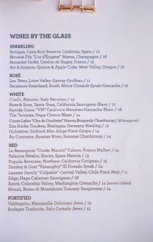 189 by Dominique Ansel Wines by the Glass List