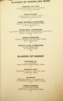 The NoMad Mezzanine Wines by the Glass List: Sparkling Wine, Sherry