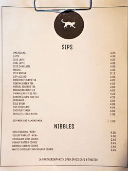 Crumbs & Whiskers Menu