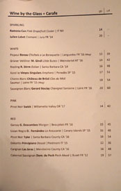 Majordomo Wines by the Glass List