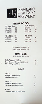 Highland Park Brewery - Chinatown Beers To Go & Wine List