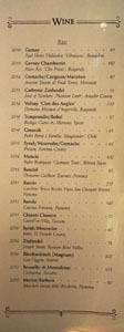 APL Restaurant Wine List: Red