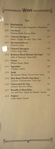 APL Restaurant Wine List: Red