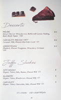 Jaffa Dessert Menu