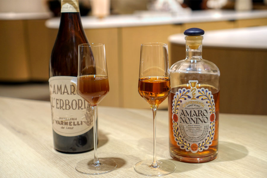 Varnelli, Amaro Dell'Erborista, Marches / Amaro Nonino, Quintessentia, Friuli