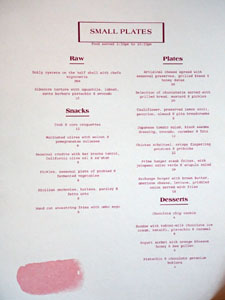 Rudolph's Bar & Tea Food Menu