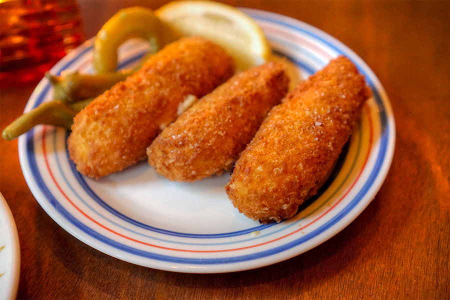 Crab & corn croquettes