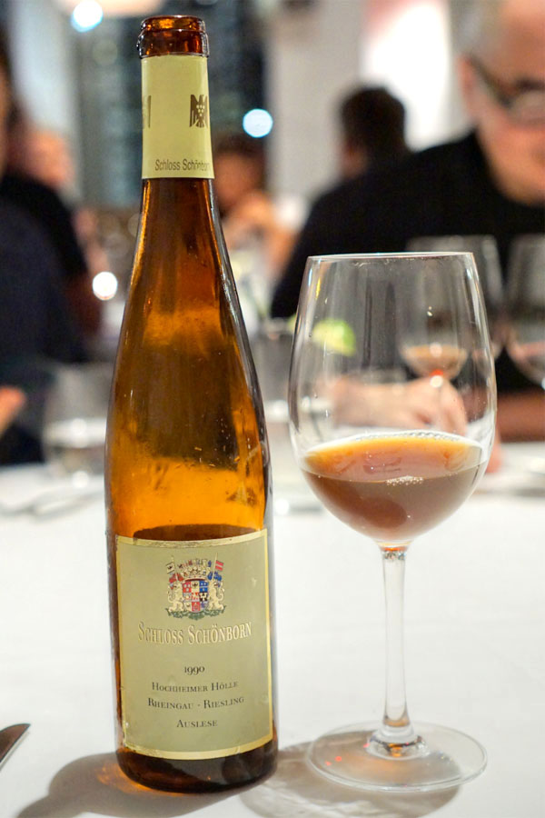 1990 Schloss Schönborn Hochheimer Hölle Riesling Auslese