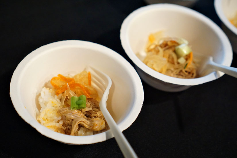 Chicken Adobo and Steamed Rice with Atchara