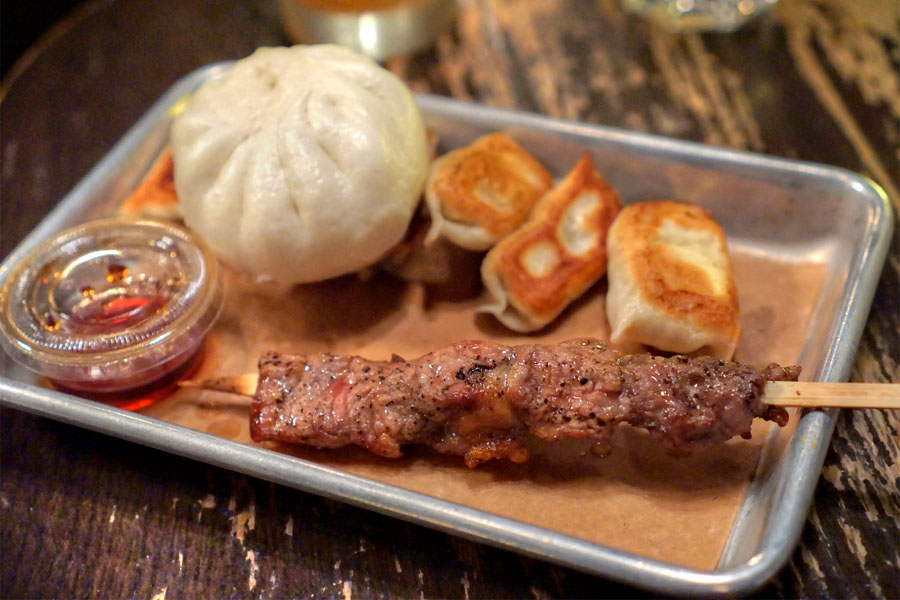 Potstickers/Skewer/Bao Plate