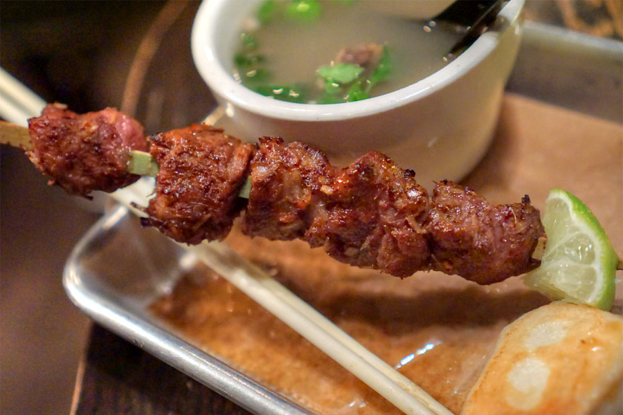 Lemongrass Porkcheeks Skewer