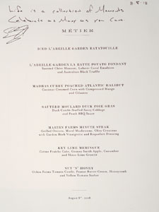 Métier Menu